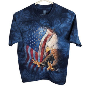 The Mountain Eagle‎ Freedom American Flag Classic Cotton T-Shirt Size Medium